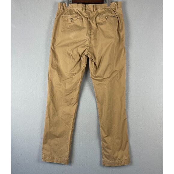 Polo Ralph Lauren Chino Pant Mens 36x34 Tan Stretch Classic Fit Twill Preppy - Picture 9 of 16